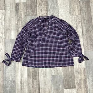 Madewell plaid top